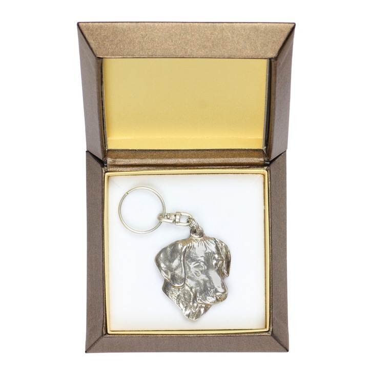 Rhodesian Ridgeback kulcstartó, Art-Dog, ZnAl ötvözet, ezüst színű, díszdobozban