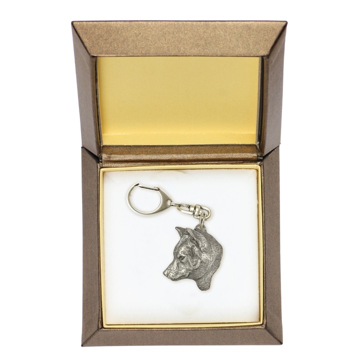 Art-Dog Shiba Inu kulcstartó, ezüstözött, díszdobozban