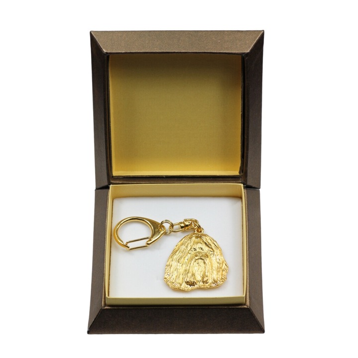 Breloc Shih Tzu, Art-Dog, aliaj, auriu