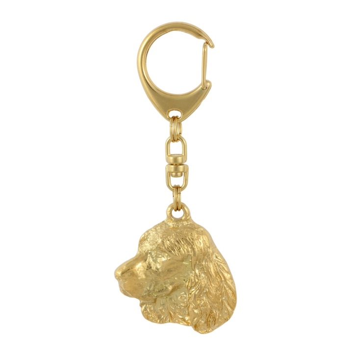 Art-Dog Welsh Springer spániel kulcstartó, aranyozott, díszes, többszínű