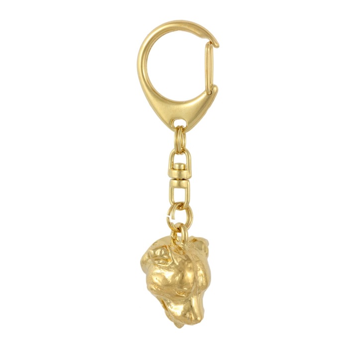 Breloc Art-Dog Staffordshire Bull Terrier, placat cu aur, decorativ, multicolor