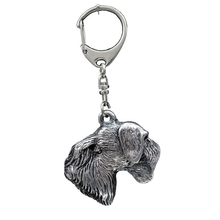Breloc Art-Dog Cesky Terrier, placat cu argint, decorativ