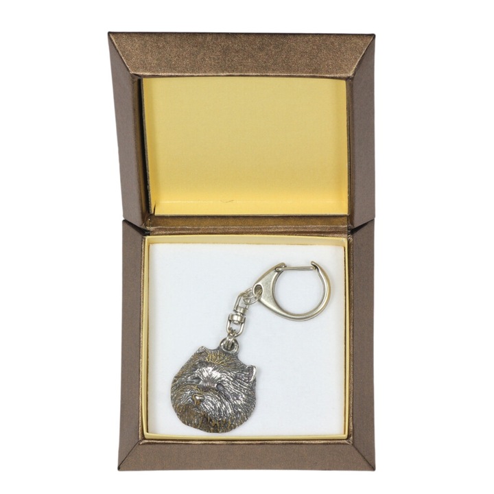 Art-Dog West Highland White Terrier kulcstartó, ezüstözött, díszdobozban