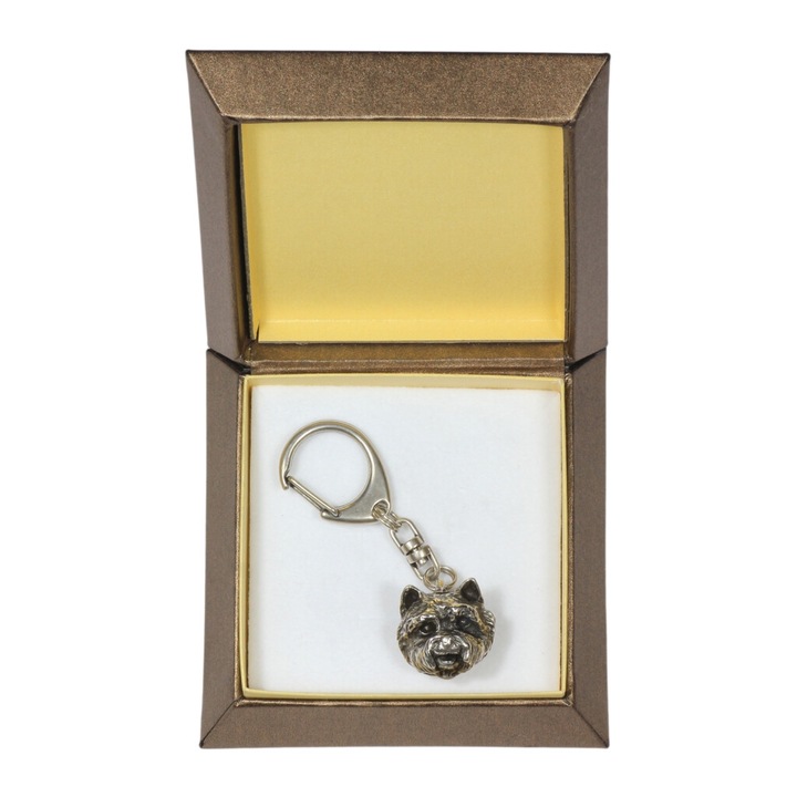 Art-Dog West Highland White Terrier kulcstartó, ezüstözött, díszdobozban