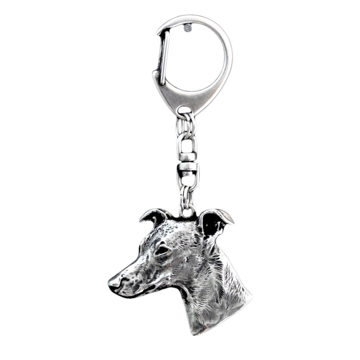 Ключодържател Whippet, Art-Dog, сплав, сребро