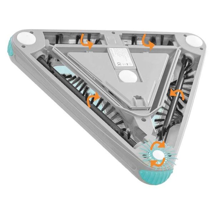 Dispozitiv de curatare a podelei, cu baterie reincarcabila Mediashop Livington Deeper Sweeper, 5752, alb albastru