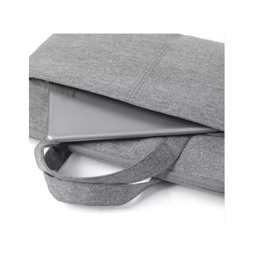 Geanta pentru Laptop 13"-14.1", Textil, 2 Buzunare, Extensie pentru umar, Gri