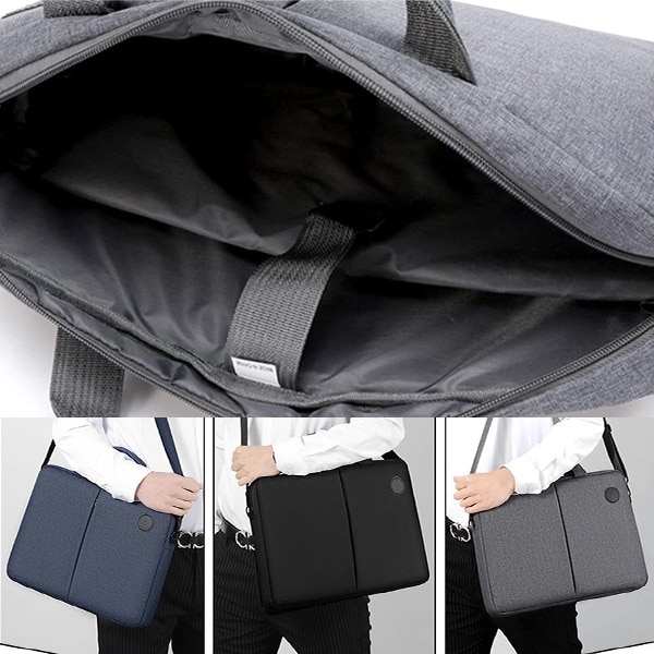 Geanta pentru Laptop 15", Textil, 4 Buzunare, Extensie pentru umar, Bleumarin