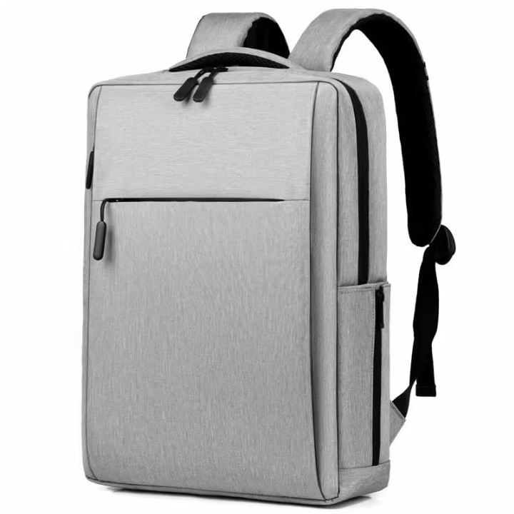 Ghiozdan Laptop, Port incarcare USB, Multifunctional, Compatibila 16.1", Textil, Gri