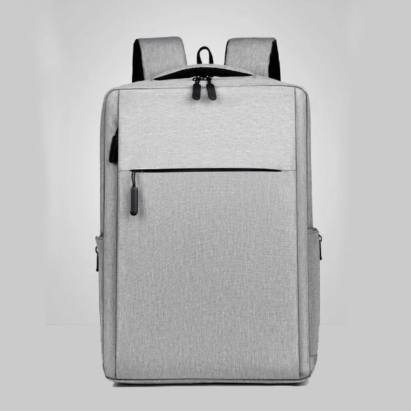 Ghiozdan Laptop, Port incarcare USB, Multifunctional, Compatibila 16.1", Textil, Gri