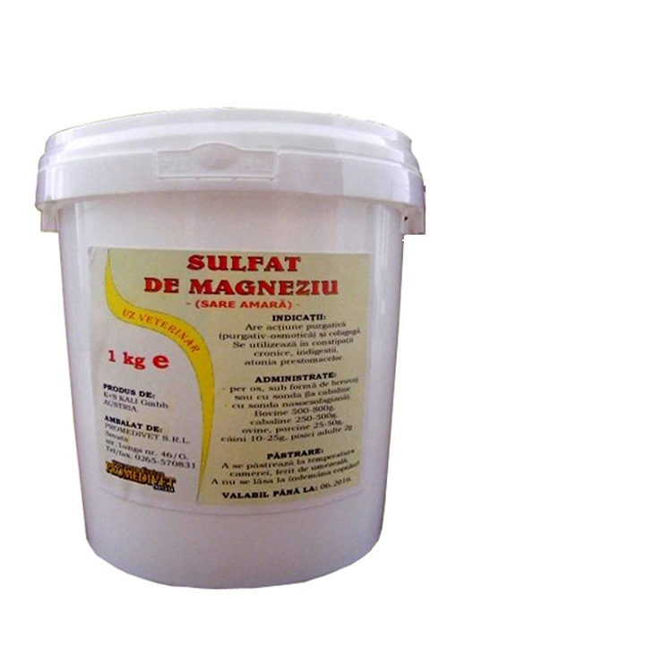 Sulfat de magneziu, pentru uz veterinar, 0.5 kg
