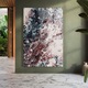Tablou Sticla, 50x70cm, Dormitor si Living, Abstracte, Marble, Abstract Dark Red