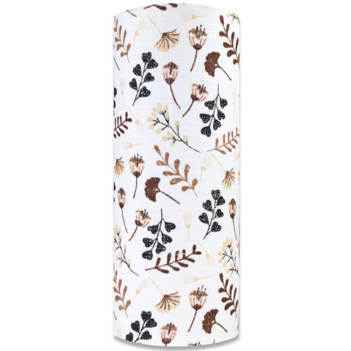 Пелена, Ega Kids, кафяво поле, сертифициран OekoTex, 70 x 80 см, кафяв