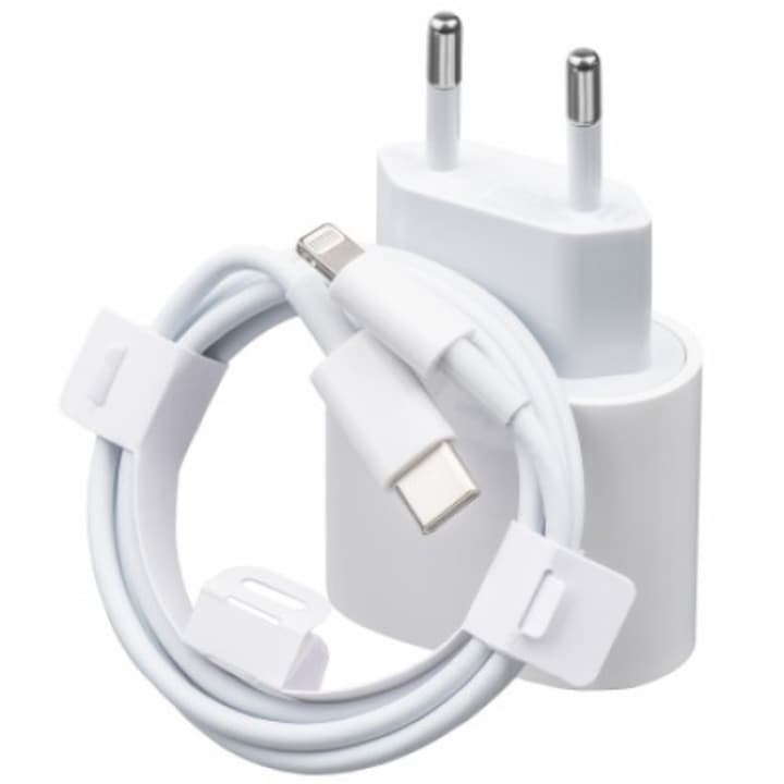 Зарядно устройство FastCharge USB-C, 20 W, PRESTIGE CHARGE®, включен Lightning кабел 2 м, съвместимо с iPhone 11, 12, 13, 14 Pro/ProMax