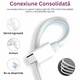 Incarcator FastCharge USB-C, 20W, AHA PRINT®, inclus cablu TypeC 2 m, compatibil cu iPhone 15, 15Pro, 15ProMax, 16, 16Pro, 16ProMax, 17, 17Pro, 17ProMax, iPad Pro 2019, Cip Inteligent Limitare Putere, cu Protectie, Incarcare Rapida si Sigura, alb