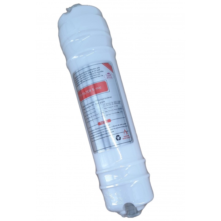 Универсален 5 микрон PP филтър, капсулован, QCF бърза връзка, за диспенсери за вода, станции за филтриране и пречистване на вода