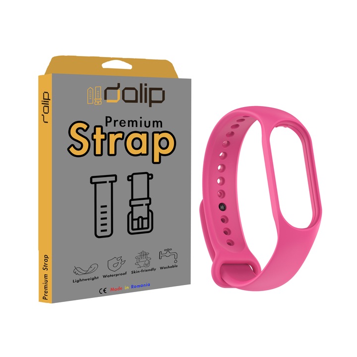 Curea pentru Samsung Fit E, Dalip FlexiBelt, Silicon, Roz