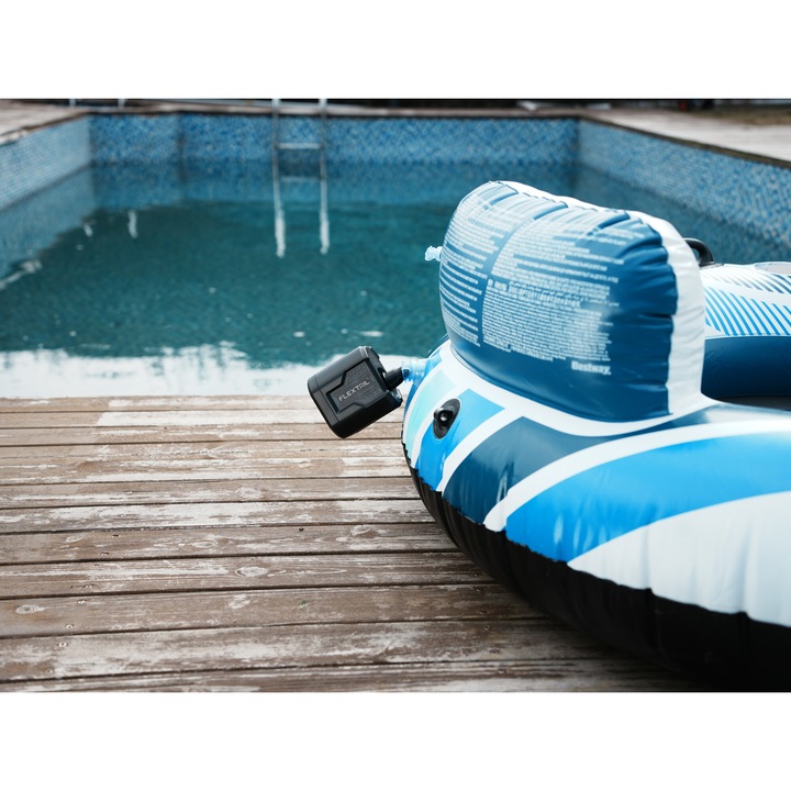 Pompa de aer portabila EVO PUMP 3, pentru camping, gonflabile, reincarcabila, 1000L/MIN, 5kPA, 1300 mAh