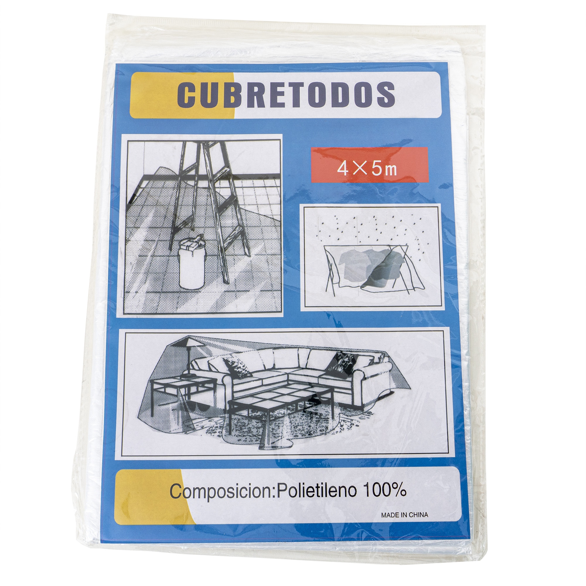 Folie protectie pentru zugrav, 4x5m Z-TOOLS / 4075 - eMAG.ro