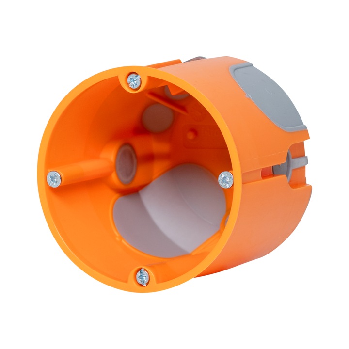 Doza aparat rigips ermetica adanca cu membrana elasctica diametru: 68mm adancime: 62mm 850°C, VDE IP30