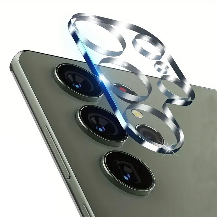 Folie camera, Sticla securizata pentru Samsung Galaxy S23 Ultra, Protectie antisoc, Transparent