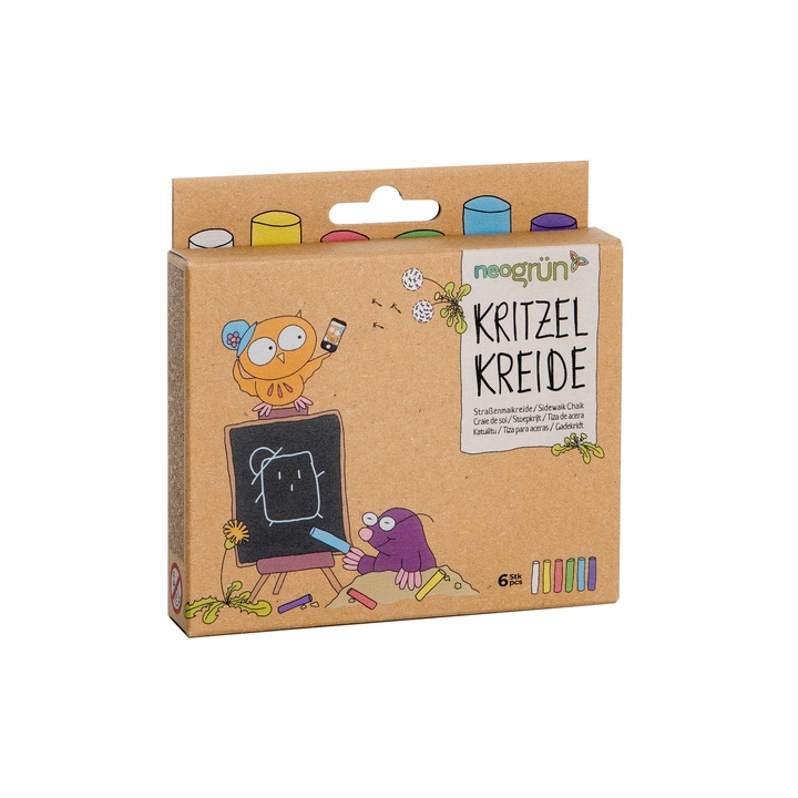 NEOGRUN Színes kréta 6 színben