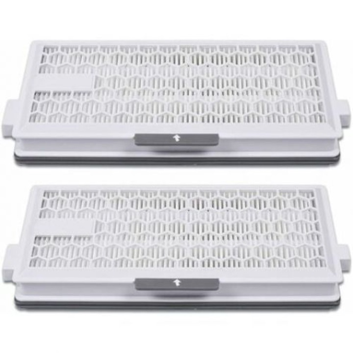 Комплект от 2 HEPA Airclean Plus 50 филтъра за прахосмукачки Miele Complete C3, S8340, C2, C3 Compact, C1, C2