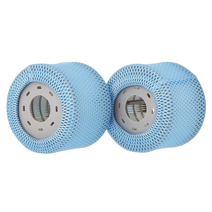 Комплект от 2 защитни мрежи за спа филтри Mspa, лесни за почистване, лесен монтаж, сини/бели