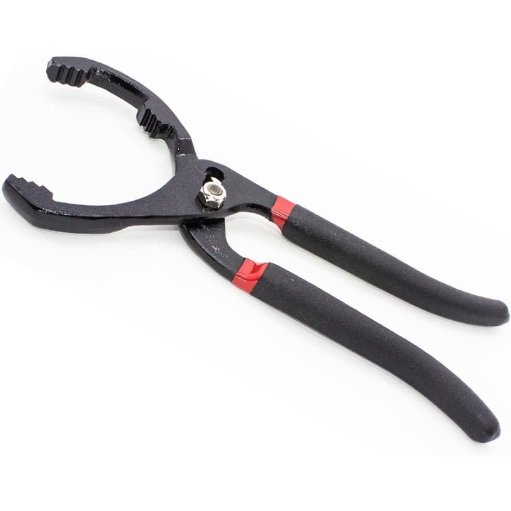 Клещи за маслен филтър KkvoGmle, регулируеми, 45-145 мм, дължина 22,5 см, черна TPR дръжка