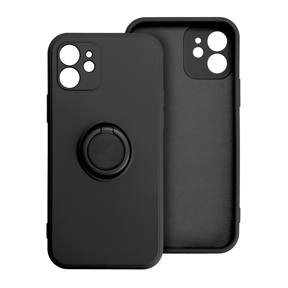 Husa pentru Xiaomi Note 13 Pro 5G DaDen cu inel rotativ 360, Silicon Premium, Camera Protection, Antisoc, Negru