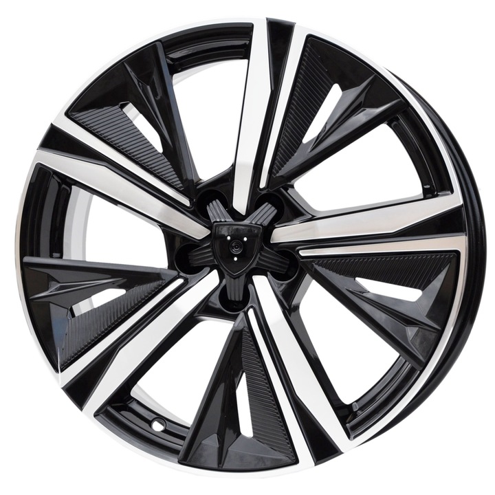 Set 4 jante aliaj PDW, 1187, 18x7.5 inch, 5x108, ET44, MB - lustruit + negru