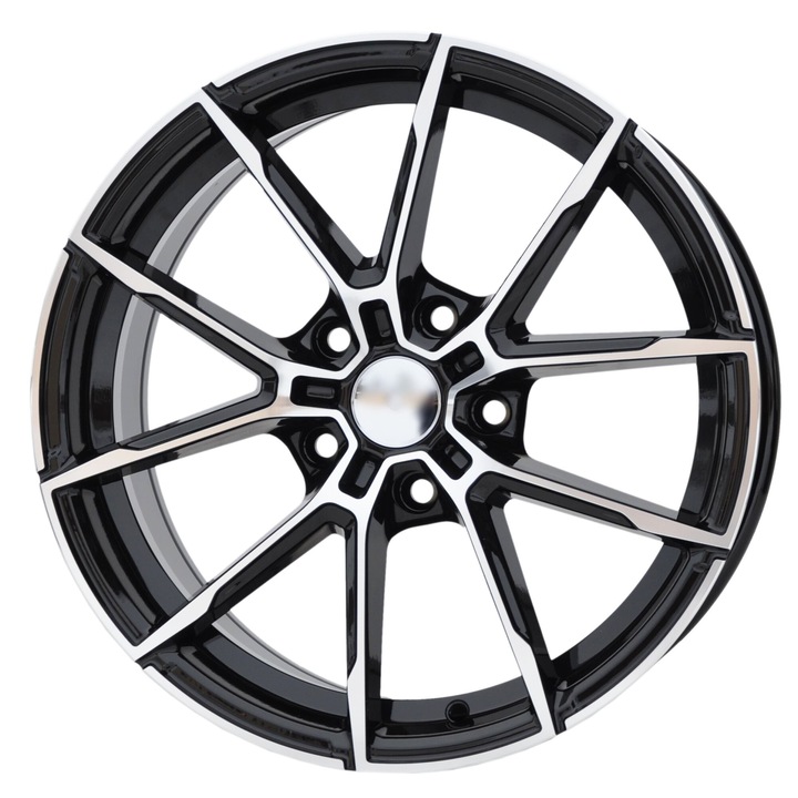 Set 4 jante aliaj PDW, 1740/5601, 17x7.5 inch, 5x120, ET27, MBPC - machined black