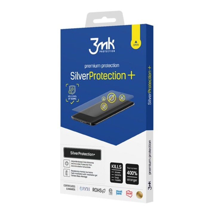 3mk silver protection+ képernyővédő fólia, antibakteriális, öngyógyító, nem íves, 0.21mm, átlátszó, kompatibilis: Xiaomi 12T Pro / 12T