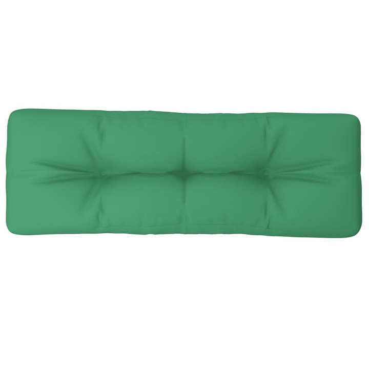 Perna de paleti vidaXL, verde, 120x40x12 cm, material textil, 1.85 Kg