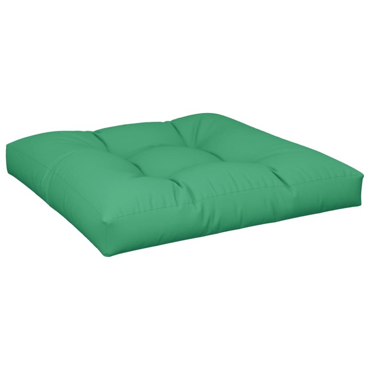 Perna pentru paleti vidaXL, verde, 70x70x12 cm, material textil, 1.85 Kg