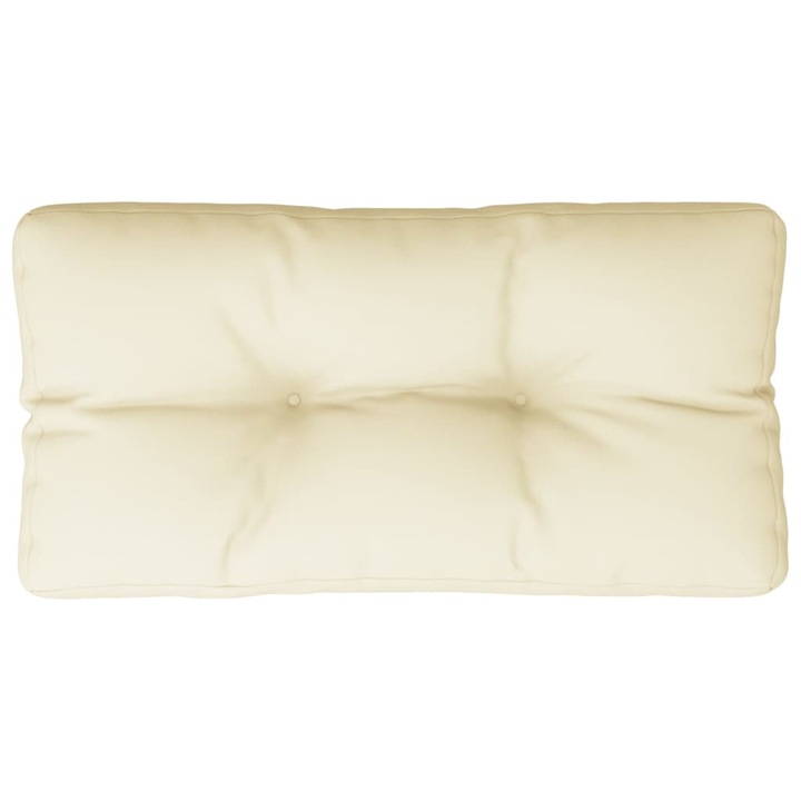 Perna de paleti vidaXL, crem, 80x40x12 cm, material textil, 1.2 Kg