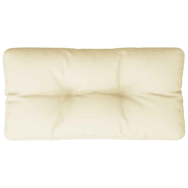 Perna de paleti vidaXL, crem, 70x40x12 cm, material textil, 0.8 Kg