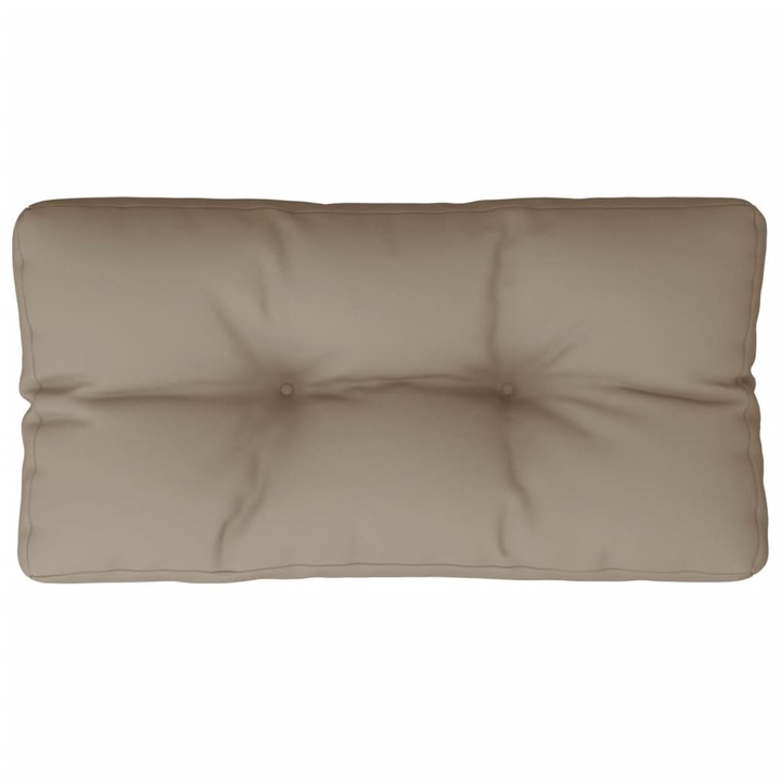 Perna de paleti vidaXL, gri taupe, 70x40x12 cm, material textil, 0.8 Kg