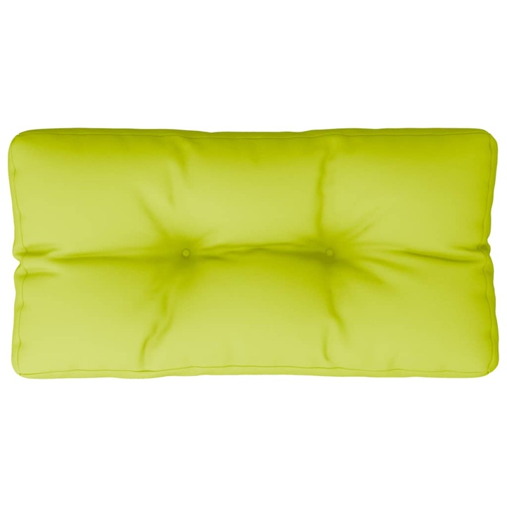 Perna de paleti vidaXL, verde aprins, 70x40x12 cm, material textil, 0.8 Kg
