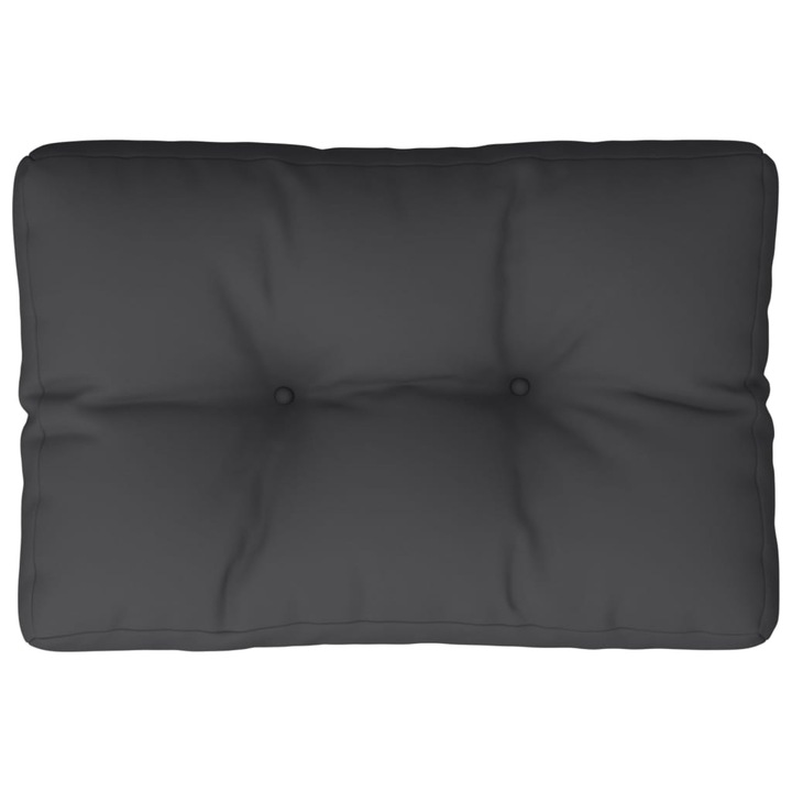 Perna de paleti vidaXL, negru, 50x40x12 cm, material textil, 0.75 Kg