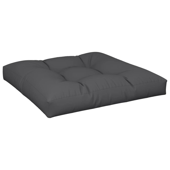 Perna pentru paleti vidaXL, negru, 70x70x12 cm, material textil, 1.85 Kg