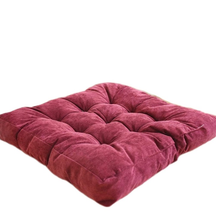 Kerek puffok, egyszínű tengerészkék, 22x22 hüvelyk, 8-10 cm vastagság, meditációhoz és relaxációhoz