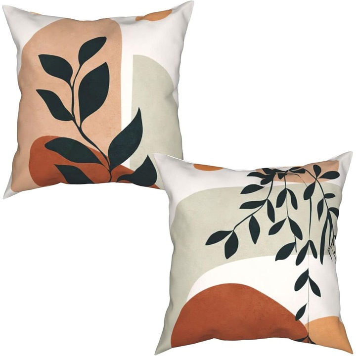 Декоративни калъфки за възглавници, AMRINUGL, 18x18, lena, комплект от 2 броя, твърдост, за диван, легло, кола, домашен декор