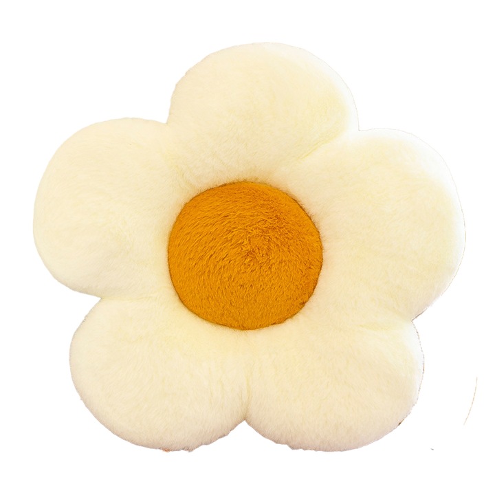 Dekoratív tollak, virág alakú, fehér, 2 darabos készlet, puha plüss anyag