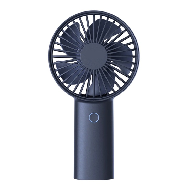 Hordozható ventilátorvezérlés Power Breeze, rendkívül csendes, 3 sebességfokozat, 10 W teljesítmény, C típusú töltés, 16 óra autonómia, 4000 mAh-s akkumulátorok, kék