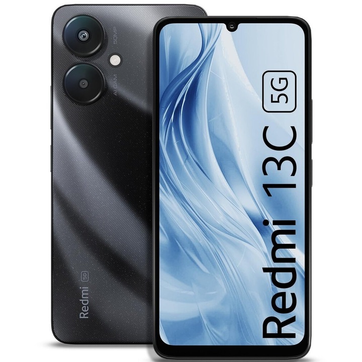 Смартфон Xiaomi Redmi 13C 5G, 4GB, 128GB, Starry Black