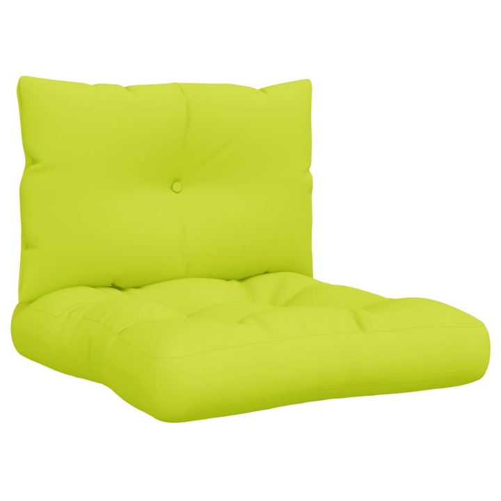 Set perne de paleti vidaXL, 2 buc, verde aprins, material textil, 2.2 Kg