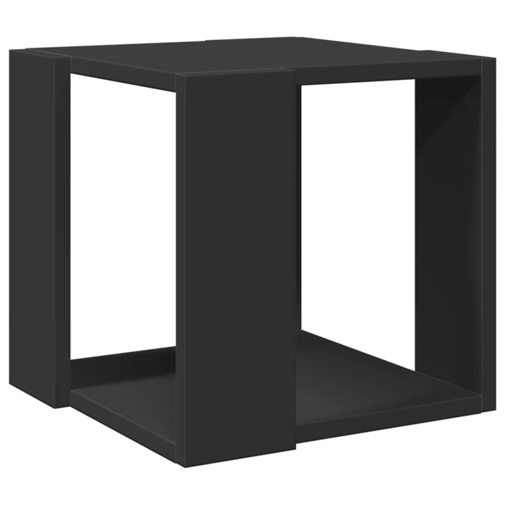 Кафе маса vidaXL, Черна, 32x32x30 см, Инженерно дърво, 2.2 Kg
