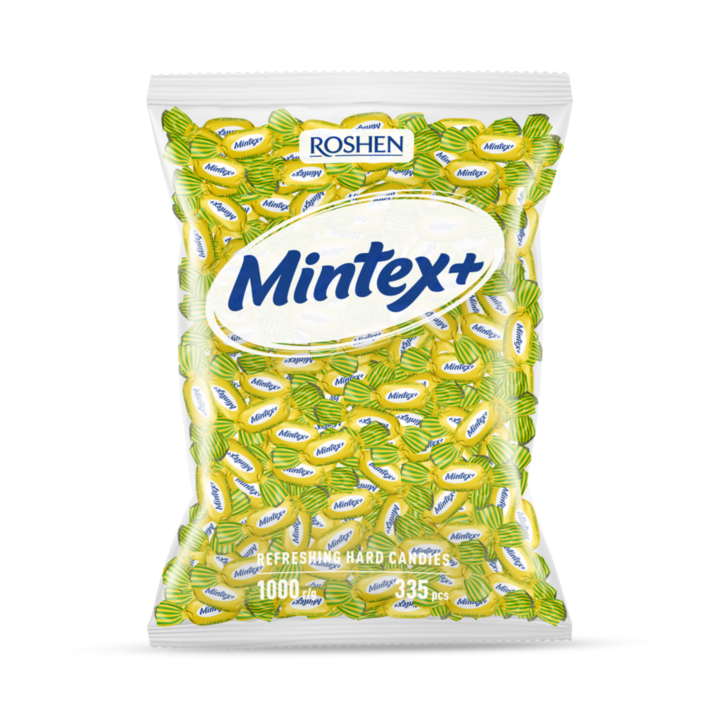 Citrommal és mentával töltött cukorka Mintex Roshen 1kg