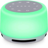 Dispozitiv Sunete Albe, white noise,2000mAh, pentru copii si adulti, portabil, reincarcabil, timer, sunete HD, lampa de veghe, 7 culori